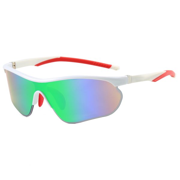 Outdoor sports riding sunglasses new fashion rimless cut edge sunglasses men and women large frame one-piece sunglasses tide - 图片 3