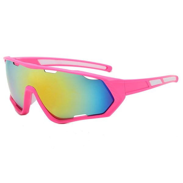 Export new colorful bicycle riding glasses for women 9330 cross-border sunglasses for European and American outdoor sports sunglasses for men - 图片 2