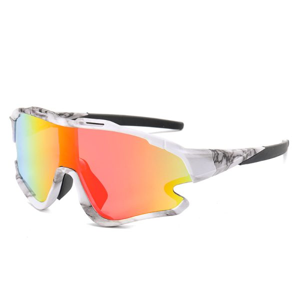 New Colorful Bicycle Glasses for Men and Women Riding Sunglasses 8303 European and American Outdoor Sports Sunglasses - 图片 7