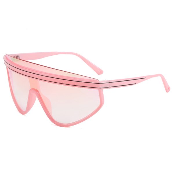 Cyberpunk style sports sunglasses for men and women, technological and colorful sunglasses, personalized cycling glasses - 图片 3