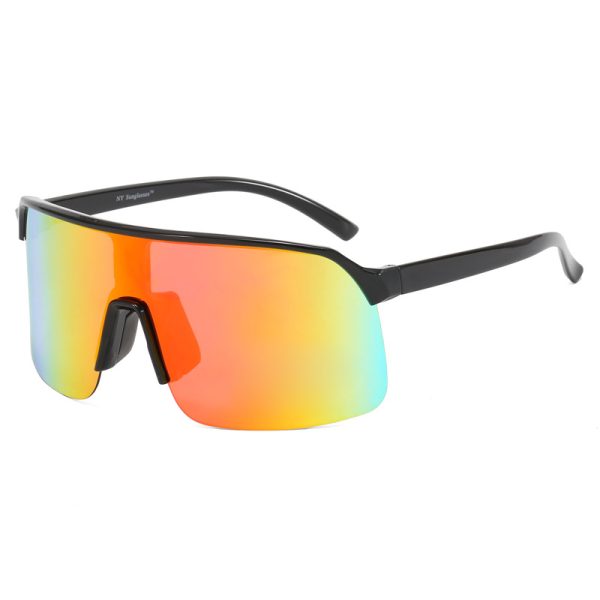 New Colorful Outdoor Bicycle Sunglasses for Women, European and American Sports Glasses for Men, Cycling Sunglasses - 图片 2