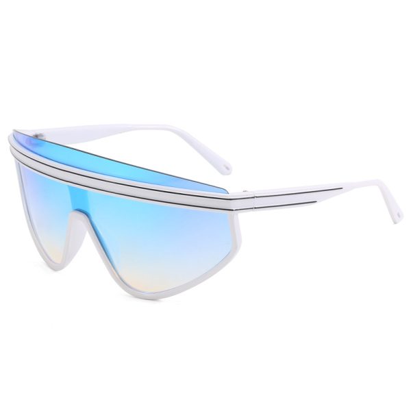 Cyberpunk style sports sunglasses for men and women, technological and colorful sunglasses, personalized cycling glasses - Image 8