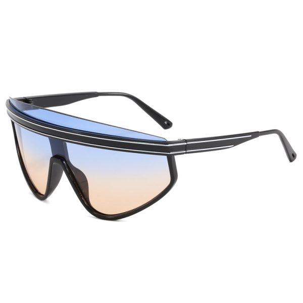 Cyberpunk style sports sunglasses for men and women, technological and colorful sunglasses, personalized cycling glasses - 图片 5