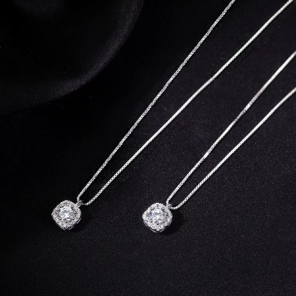 'Little Candy' Zircon Pure Silver s999 Necklace for Women, Light Luxury, Niche, High End, Gift for Girlfriend and Best Friend's Birthday - Image 3