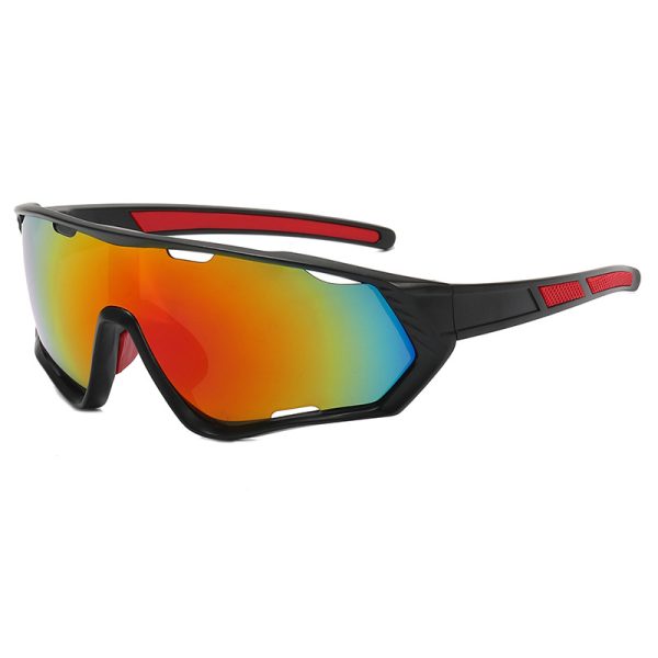 Export new colorful bicycle riding glasses for women 9330 cross-border sunglasses for European and American outdoor sports sunglasses for men - 图片 4