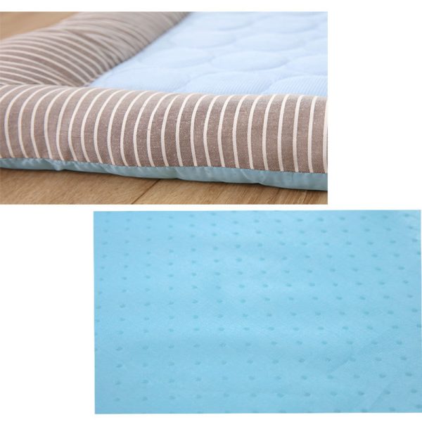 Pet Cooling Pad Bed For Dogs Cats Puppy Kitten Cool Mat Pet Blanket Ice Silk Material Soft For Summer Sleeping  Blue Breathable - 图片 5