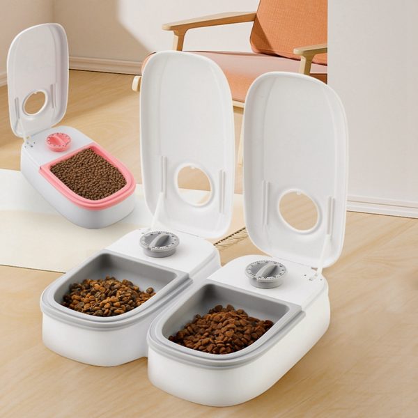 Automatic Pet Feeder Smart Food Dispenser For Cats Dogs Timer Stainless Steel Bowl Auto Dog Cat Pet Feeding Pets Supplies - 图片 5