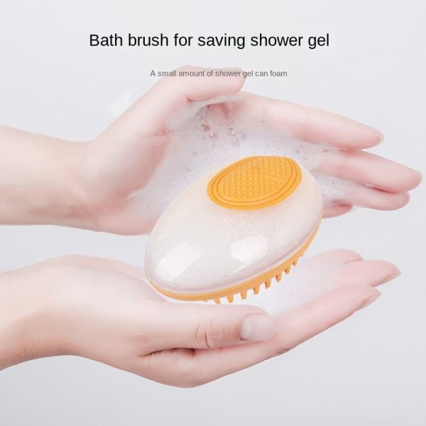 Dog Cat Bath Brush 2-in-1 Pet SPA Massage Comb Soft Silicone Pets Shower Hair Grooming Cmob Dog Cleaning Tool Pet Products - 图片 3