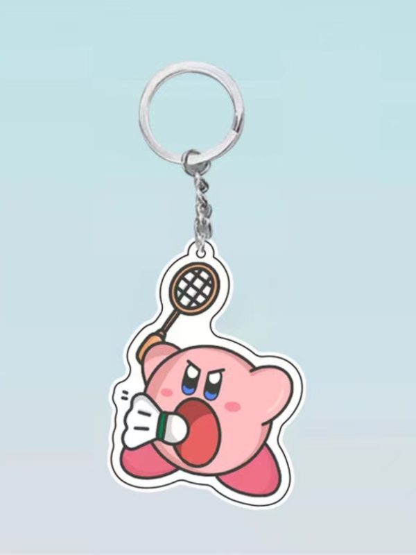 Crayon Shin chan pendant star Kirby keychain acrylic wind room south anime cartoon cute peripheral - 图片 3