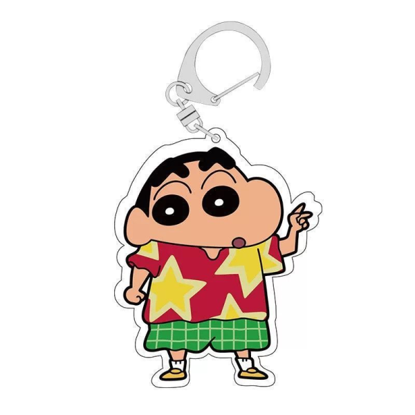 Crayon Shin chan keychain acrylic cute cartoon anime peripheral pendant student backpack accessories couple gift - Image 5