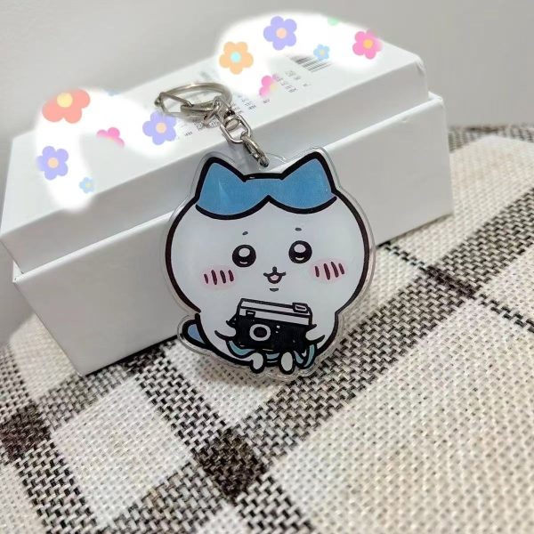 Chiikawa Kiikawa Cute Pendant Keychain Acrylic Accessories Decoration Ins Style Small Eight Usachi - 图片 3