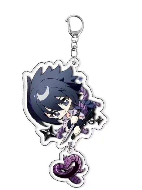 Naruto Acrylic Keychain Naruto Sasuke Chunye Sakura Toda Cartoon anime schoolbag pendant gift - 图片 2