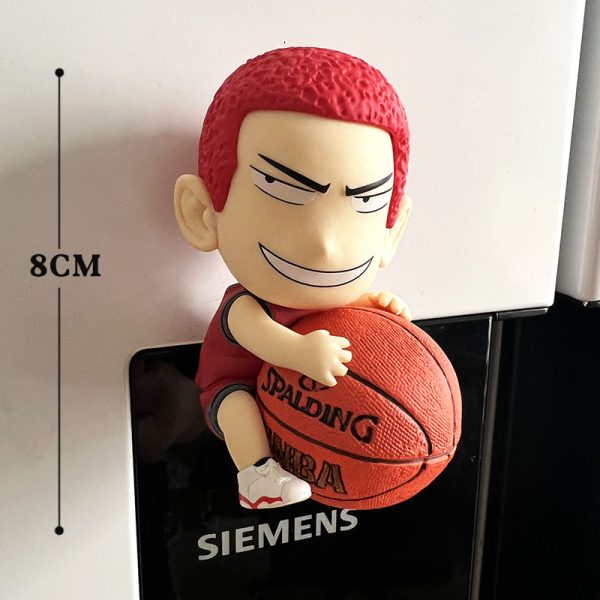 Slam Dunk Q Version Sakuragi Flower Path Magnetic Refrigerator Sticker Anime Ryukawa Maple Home Anime Decoration Magnetic Cartoon - 图片 3