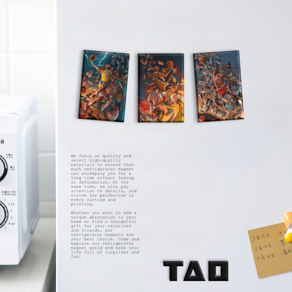 James, Kobe, Jordan, and Goat Creative Magnetic Refrigerator Sticks for NBA Stars, Comes with Boyfriends, Customizable - 图片 5