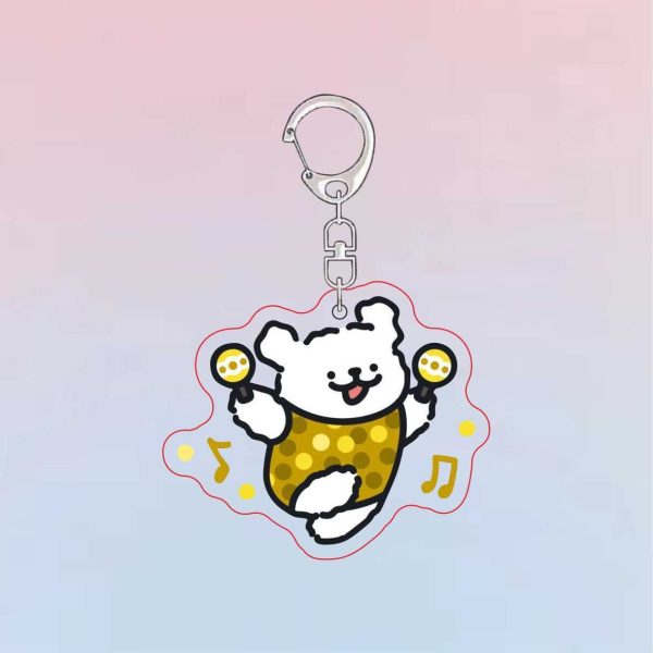 Cartoon Line Puppy MBTI Personality Marzis Acrylic Keychain Cute Pendant Large Event Gift - Image 4