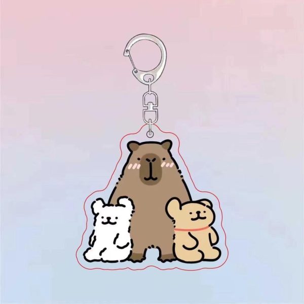 Marzis Line Puppy Keychain Capibala Cartoon Cute Pendant Gift for Best Friends Pendant - 图片 2