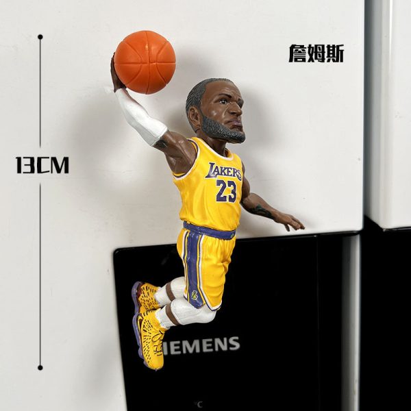 James NBA star magnetic refrigerator sticker, Harden basketball star Curry home magnetic decoration sticker - Image 4