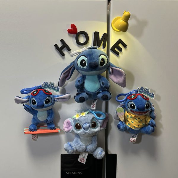 Disney genuine Stitch magnetic refrigerator sticker cute Stitch ice cream skateboard home magnet decoration sticker