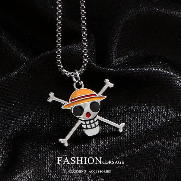 One Piece: Straw Hat, Skull Head, Brooch, Badge, Pendant, Clothes, Books, Packaging Accessories, Pin, Keychain, Necklace - Image 2