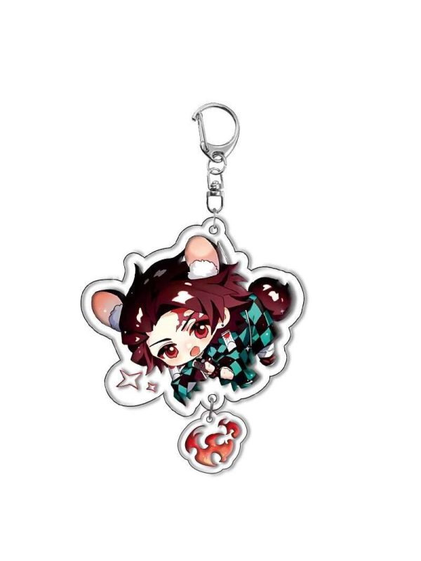 Ghost Slayer Blade High Beauty Acrylic Keychain Time Transparent Ichiro Tomioka Yoshiyuki Cute Backpack Pendant Gift - 图片 2