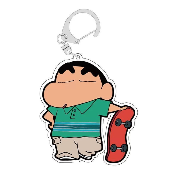 Crayon Shin chan keychain acrylic cute cartoon anime peripheral pendant student backpack accessories couple gift - Image 2