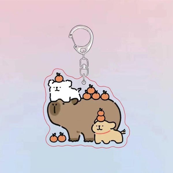 Marzis Line Puppy Keychain Capibala Cartoon Cute Pendant Gift for Best Friends Pendant - 图片 5