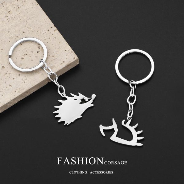 Zhao Tongyi's Little Hedgehog Keychain, fan support, personalized, light luxury, hip-hop, no fading, high-end accessories - 图片 4