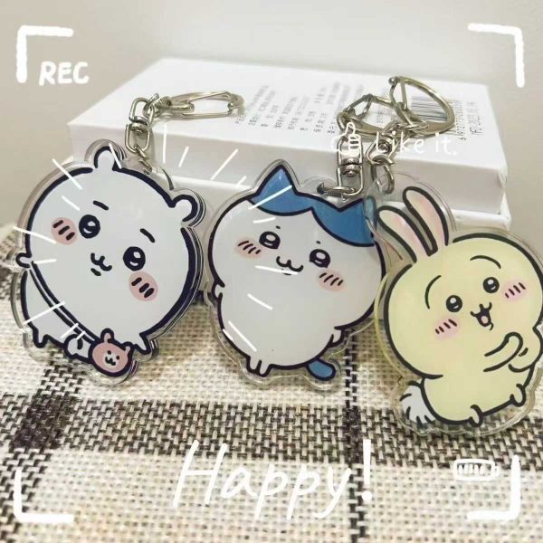 Chiikawa Kiikawa Cute Pendant Keychain Acrylic Accessories Decoration Ins Style Small Eight Usachi