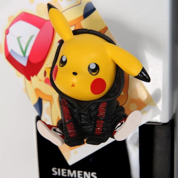 Tiktok, the same type of magnetic absorption treasure, Kemeng Pikachu refrigerator, wet clothes, Bikachu magnetic absorption, cute cartoon refrigerator decoration