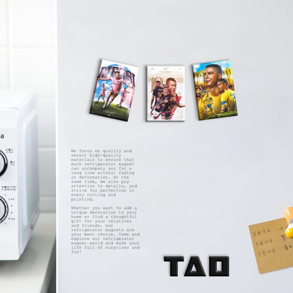 Mbappe, Messi, Cristiano Ronaldo, Creative Magnetic Refrigerator Sticks, Superstar Stars, High Definition Patterns Around, Customizable - 图片 5