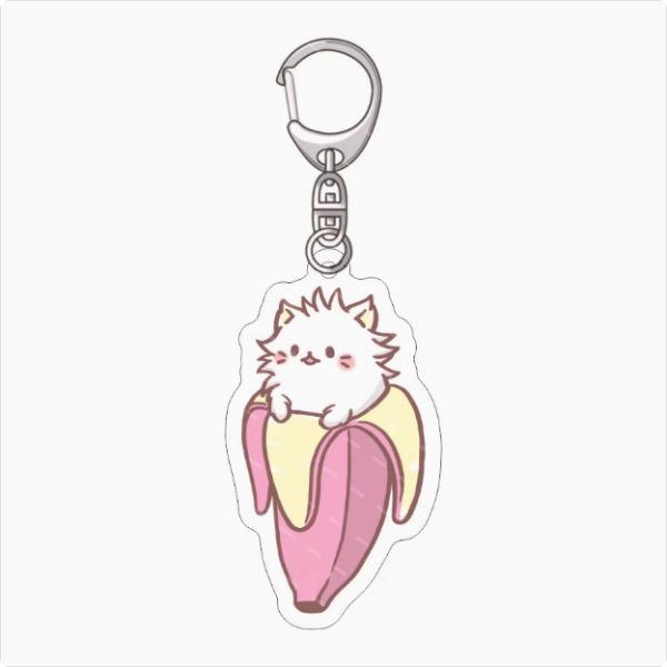 Banana Meow Black Banana Meow Old Man Banana Meow Long Hair Banana Meow Acrylic Keychain Pendant - Image 4