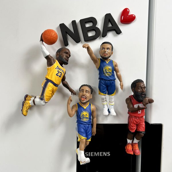 James NBA star magnetic refrigerator sticker, Harden basketball star Curry home magnetic decoration sticker