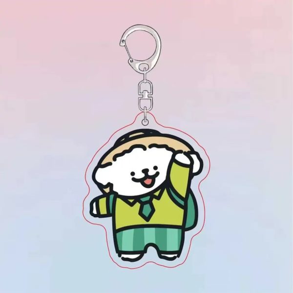 Cartoon Line Puppy MBTI Personality Marzis Acrylic Keychain Cute Pendant Large Event Gift - Image 2