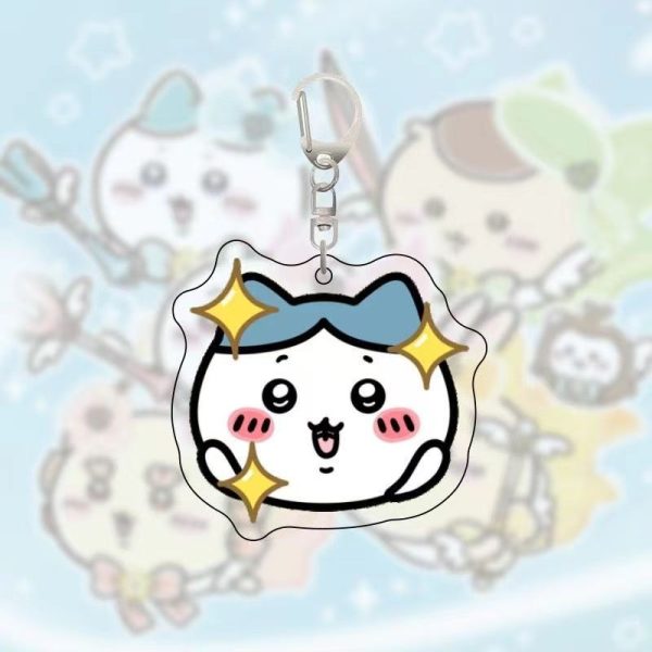 Chiikawa Little Flying Mouse Acrylic Keychain Cute Cartoon Gii Usachi Little Hachihai Setsu Backpack Pendant - Image 2