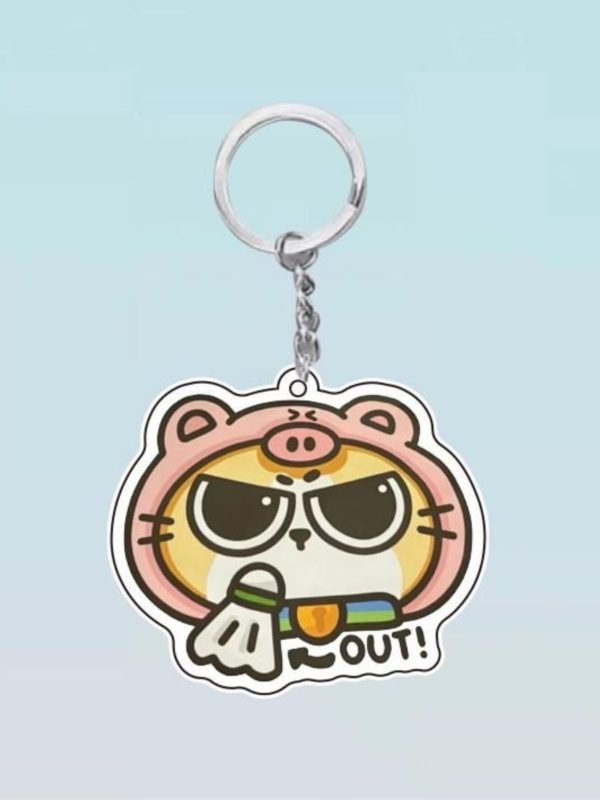 Crayon Shin chan pendant star Kirby keychain acrylic wind room south anime cartoon cute peripheral - Image 4