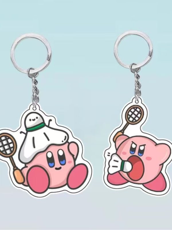 Crayon Shin chan pendant star Kirby keychain acrylic wind room south anime cartoon cute peripheral