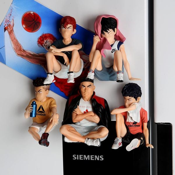 Slam Dunk Magnetic Refrigerator Sticker Sakuragi Hanamichi Ryukawa Maple Magnetic Anime Decoration Mitsui Shou 3D Doll Suction - 图片 2