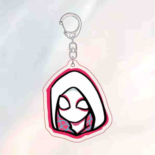 Spider Man, parallel universe, crisscrossing universe, Gwen Myers, peripheral keychains, couple avatars, backpack, small pendant - 图片 3