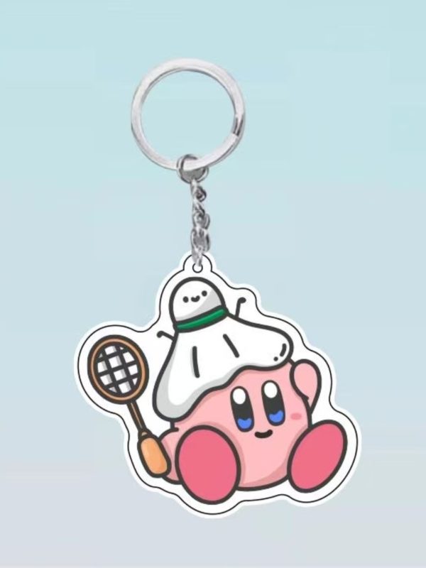 Crayon Shin chan pendant star Kirby keychain acrylic wind room south anime cartoon cute peripheral - 图片 2