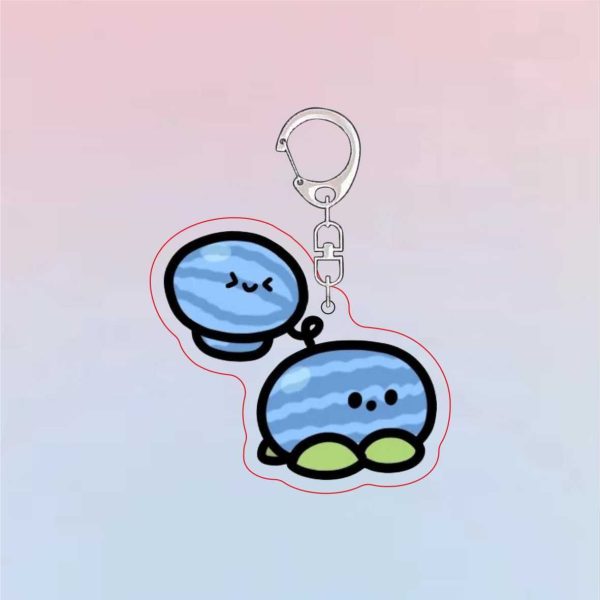 Q-version Plants vs. Zombies Keychain Cartoon Peripheral Expressions Cute Acrylic Friends Backpack Pendant - Image 2