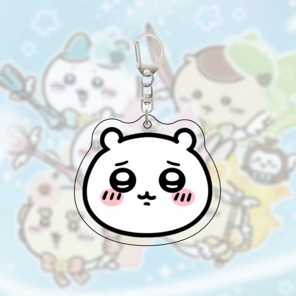 Chiikawa Little Flying Mouse Acrylic Keychain Cute Cartoon Gii Usachi Little Hachihai Setsu Backpack Pendant - 图片 3