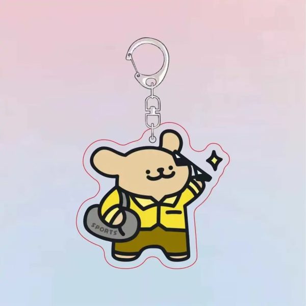 Cartoon Line Puppy MBTI Personality Marzis Acrylic Keychain Cute Pendant Large Event Gift - Image 3