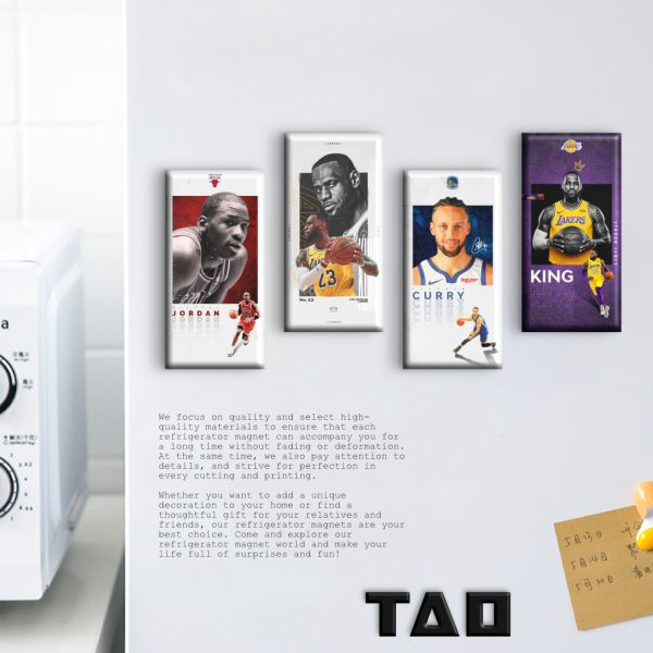 NBA James Curry Jordan Old James Acrylic Creative Magnetic Refrigerator Adhesive GOAT Customizable - Image 5