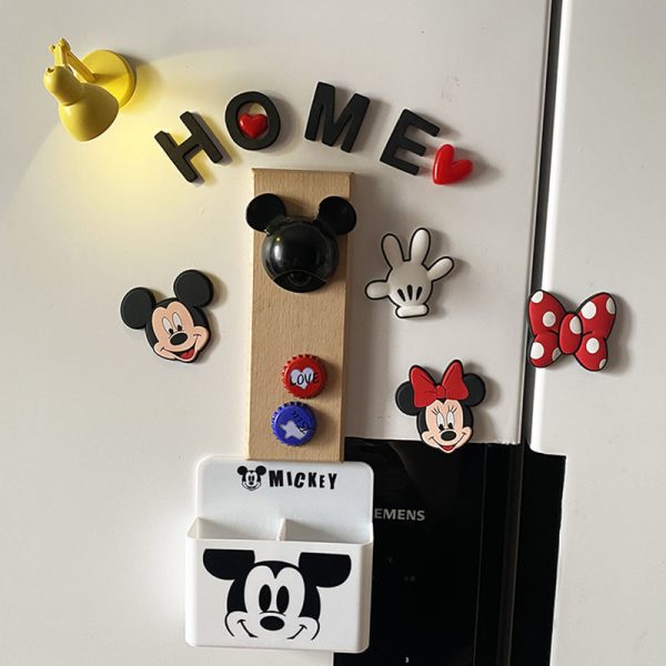 Mickey Creative Refrigerator with Magnetic Bottle Opener Cute Cartoon Mickey Mouse Storage Box Creative Magnetic Decoration - Image 4