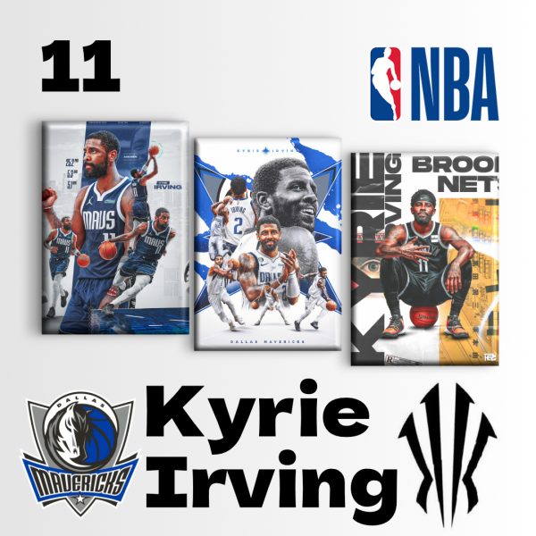 Kyrie Irving Creative Magnetic Refrigerator Sticker Original Character Design Star Dallas Mavericks NBA Customizable