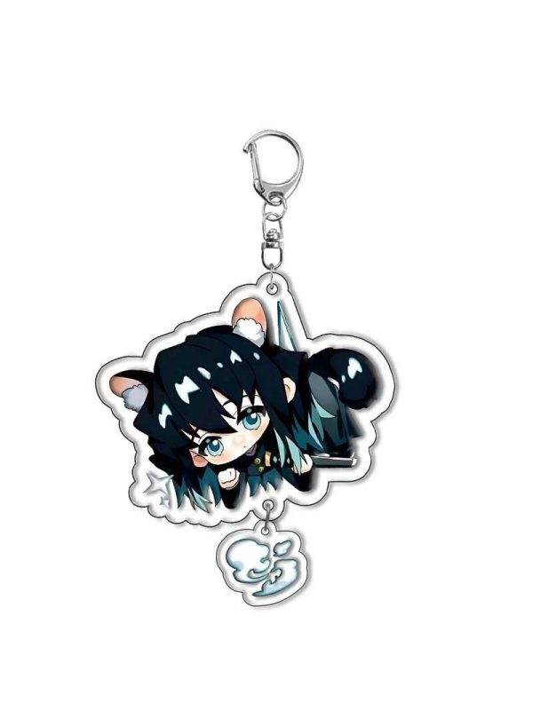 Ghost Slayer Blade High Beauty Acrylic Keychain Time Transparent Ichiro Tomioka Yoshiyuki Cute Backpack Pendant Gift