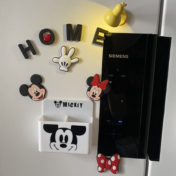 Mickey Creative Refrigerator with Magnetic Bottle Opener Cute Cartoon Mickey Mouse Storage Box Creative Magnetic Decoration - 图片 2