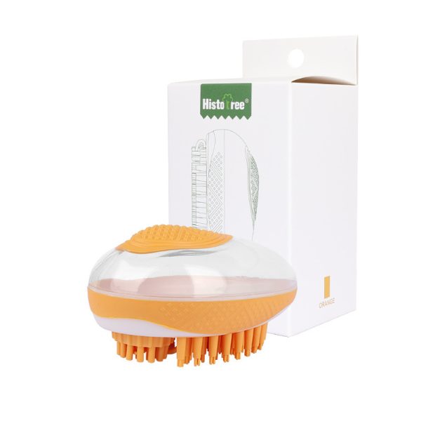 Dog Cat Bath Brush 2-in-1 Pet SPA Massage Comb Soft Silicone Pets Shower Hair Grooming Cmob Dog Cleaning Tool Pet Products - 图片 7