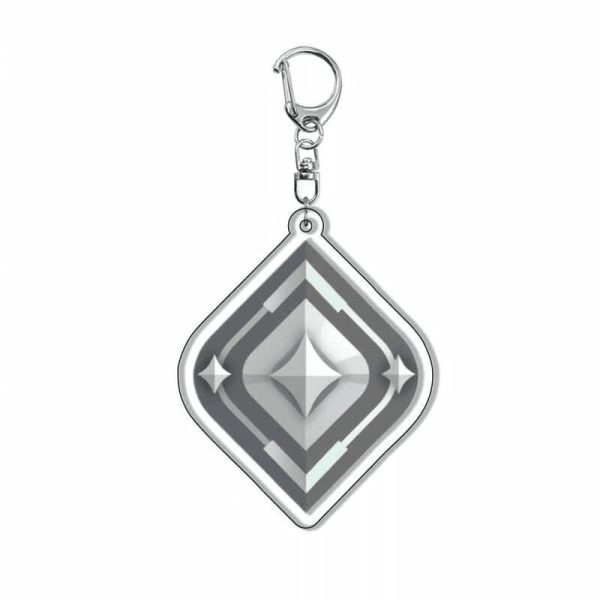 Valorant Special Battle Heroes Fearless Contract Surrounding Thick Acrylic Pendant Ranking Badge Backpack Keychain - 图片 2