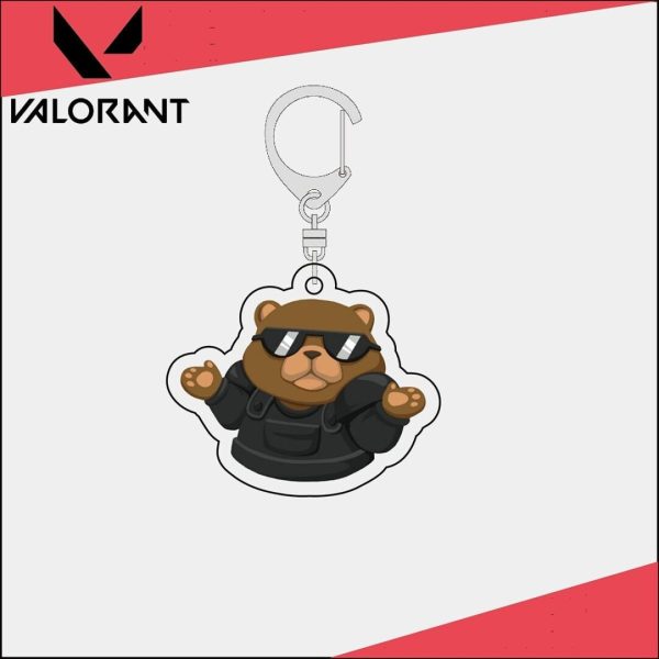 Fearless Contract Peripheral Keychain Spray Paint Pendant Emoji Pack VALORANT Acrylic Pendant Valorant - 图片 2